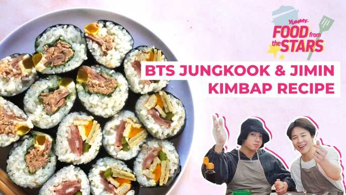 How To Make The Favorite Kimbap of BTS's Jungkook and Jimin | Yummy PH