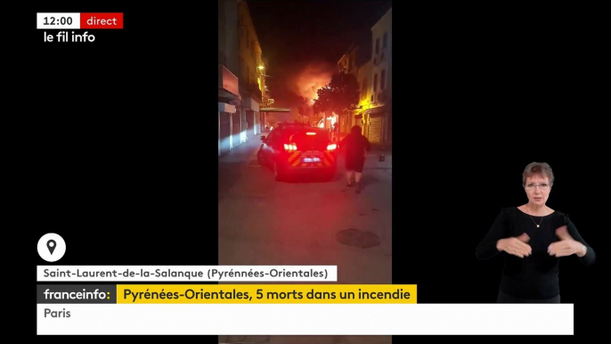 Pyrénées-Orientales: Au moins sept personnes, dont deux enfants, sont décédées dans un incendie déclenché par une explosion à Saint-Laurent-de-la-Salanque