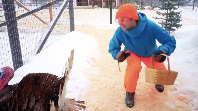 Blippi Visits a Reindeer Farm! _ Learn Animals for Kids _ Fun and Educational Videos for Toddlers