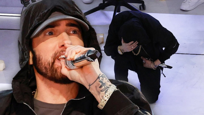 Eminem Honors Colin Kaepernick With Kneel During Super Bowl Halftime Show
