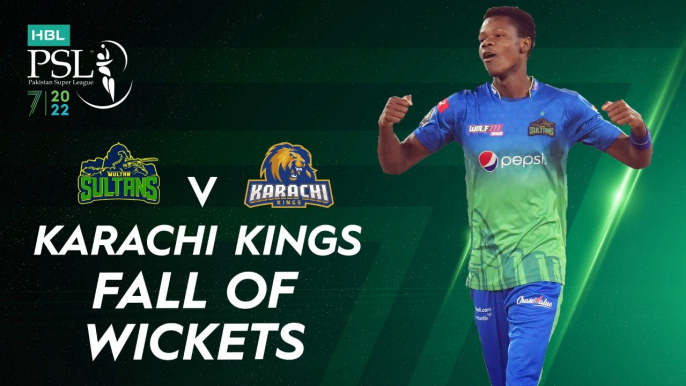 Karachi Kings Fall Of Wickets | Multan Sultans vs Karachi Kings | Match 23 | HBL PSL 7 | ML2G