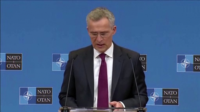 NATO Secretary-General Jens Stoltenberg say he does not see 'any sign of de-escalation on the ground' on Ukrainian border