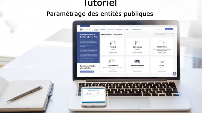 Tutoriel Portail de services Chorus Pro 2022 - Paramétrer les entités publiques