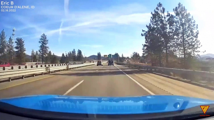 Wrong Way Driver — COEUR D'ALENE, ID | Caught On Dashcam | Close Call | Footage Show