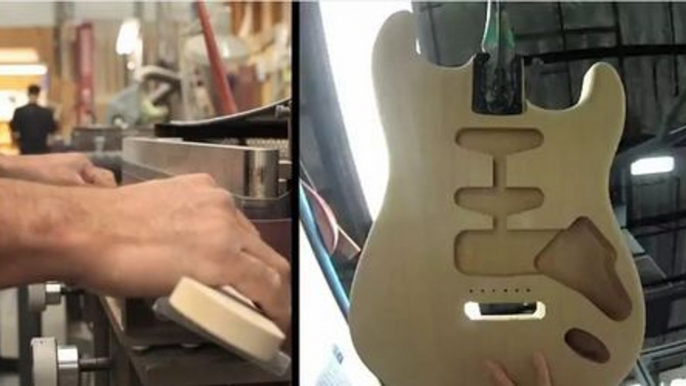 La fabrication d'une guitare Fender Stratocaster dévoilée