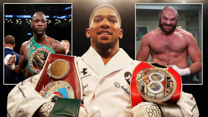 Boxe : Anthony Joshua veut que Deontay Wilder s'impose contre Tyson Fury