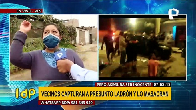 VES: Vecinos capturan a presunto ladrón y casi lo linchan