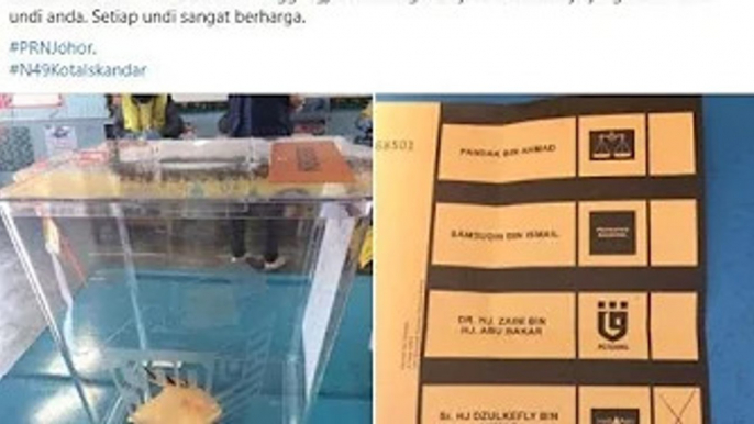 Undi tak rahsia lagi! Bangga jadi pengundi pertama... pemimpin sayap parti politik sebar kertas undi