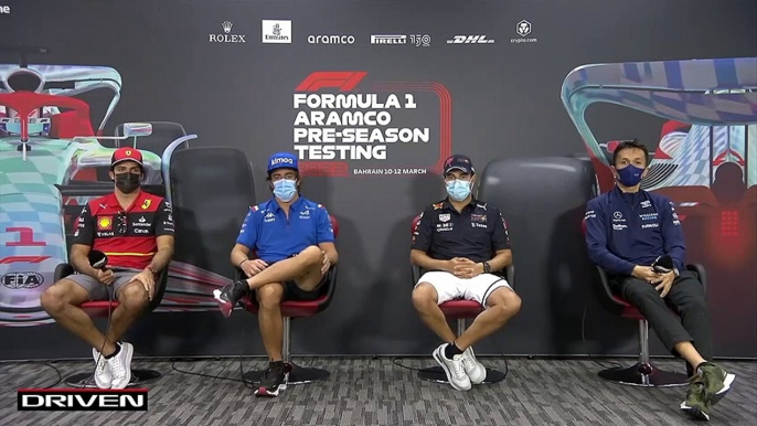 F1 2022 Bahrain Testing - Day 2 - Drivers' Press Conference