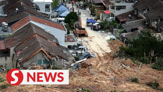 Residents from 15 units in Taman Bukit Permai 2 evacuated after soil movement detected