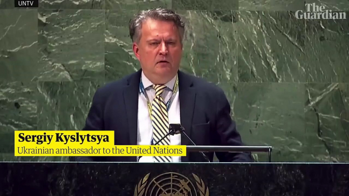 Ukraine's UN ambassador reads texts from Russian soldier to mother before he was killed