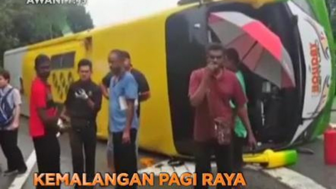 Fokus AWANI 7:45 - 37 cedera, kemalangan bas persiaran pagi raya