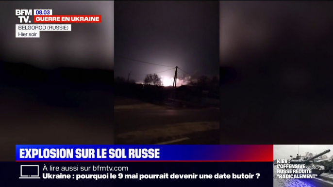 Une explosion filmée sur le sol russe à Belgorod, à quelques kilomètres de l'Ukraine