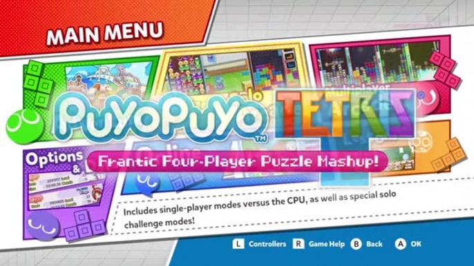 Puyo Puyo tetris game modes trailer