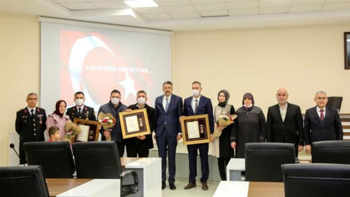 Kütahya'da 'Devlet Övünç Madalyası ve Beratı Tevcih' töreni