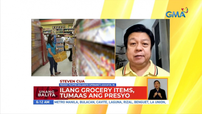 Ilang grocery items, tumaas ang presyo | UB