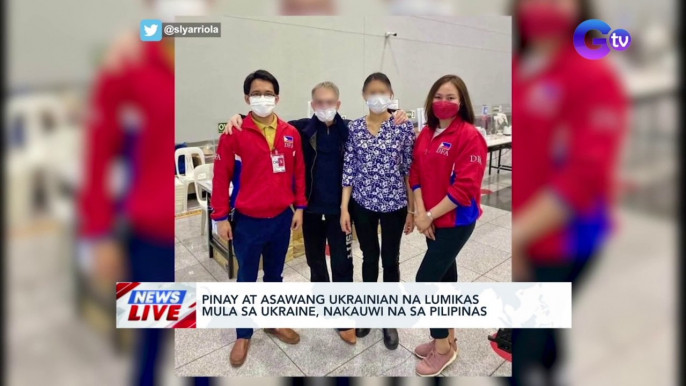 Pinay at asawang Ukrainian na lumikas mula sa Ukraine, nakauwi na sa Pilipinas | News Live