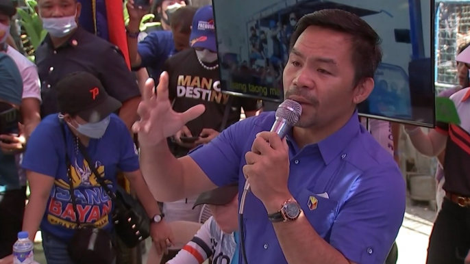 Sen. Manny Pacquiao, inalmahan ang endorsement ng PDP Laban Cusi faction kay Marcos | Saksi