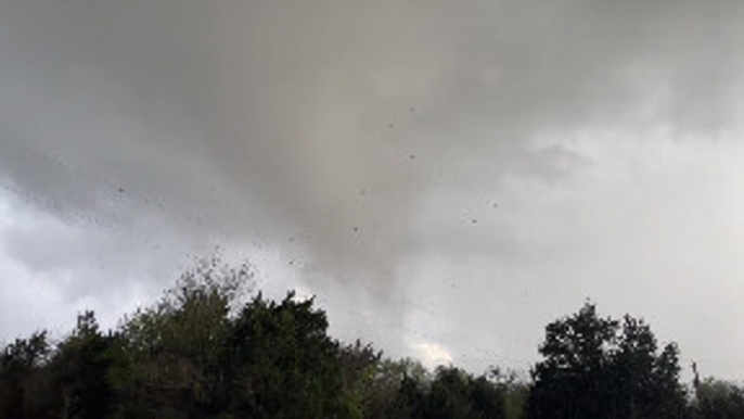 Tornado Filmed Passing Home in Elgin, TX