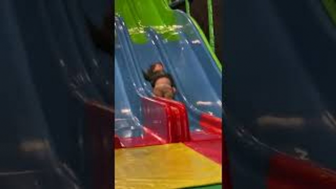 Kiddo 'Enjoying' the Slide
