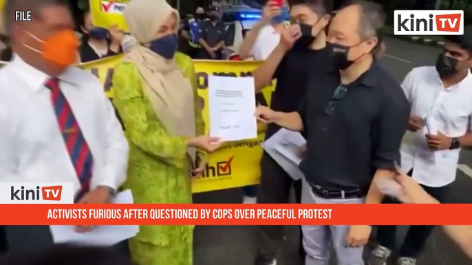 Activists furious after questioned by cops over peaceful protest