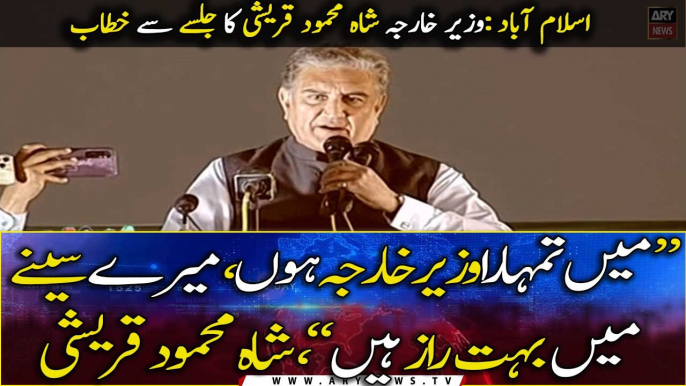 "I am your Foreign Minister, I have many secrets in my heart", Shah Mahmood Qureshi