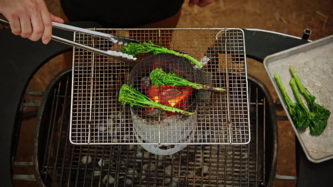 06.Grill - Steak and Broccolini Texas barbecue