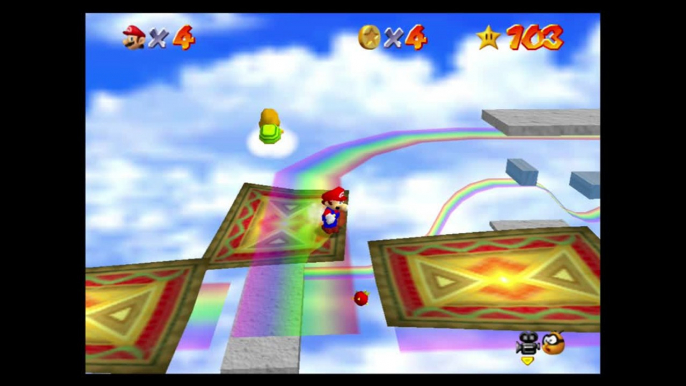 Super Mario 64 – Course arc-en-ciel : étoile n°6 "L'arc-en-ciel et au-delà"