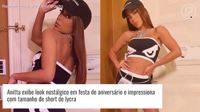 Anitta surpreende com look curtíssimo para festa de aniversário com famosos internacionais. Veja!