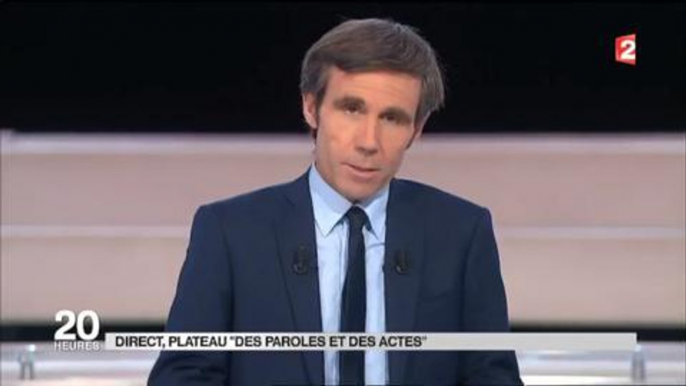 Des paroles et des actes : David Pujadas revient sur l'annulation de Marine Le Pen