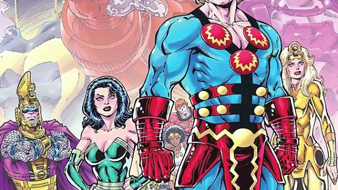 Les Éternels - rencontre avec les nouveaux super-héros de l'univers Marvel : Gemma Chan, Richard Madden, Salma Hayek et Kumail Nanjiani