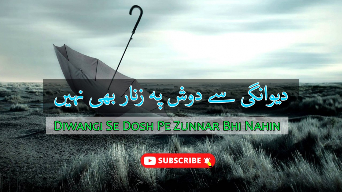 Diwangi Se Dosh Pe Zunnar Bhi Nahin | Sad Poetry Lines | Poetry Junctuion