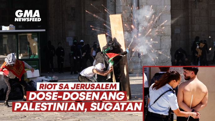 Riot sa Jerusalem: Dose-dosenang Palestinian, sugatan | GMA News Feed