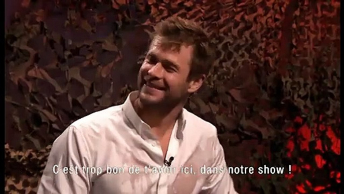 Chris Hemsworth tout mouillé !