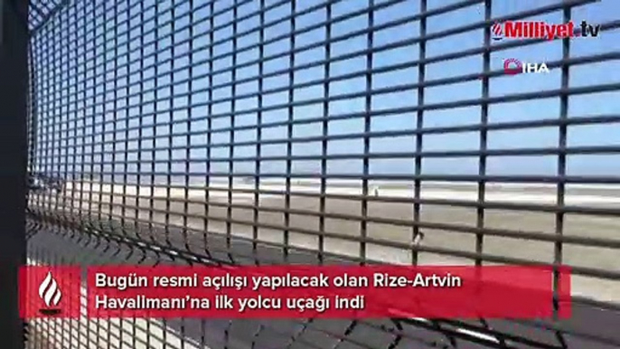 Geri sayım başladı! Rize-Artvin Havalimanı’na ilk yolcu uçağı indi