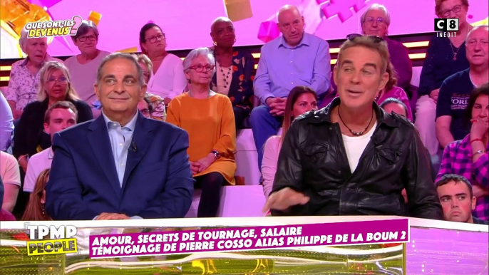 Pierre Cosso évoque sa relation avec Sophie Marceau, sa partenaire dans La Boum 2, sur le plateau de "TPMP People"