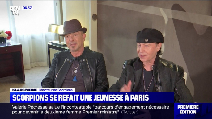 Le groupe Scorpions de passage à Paris pour sa tournée