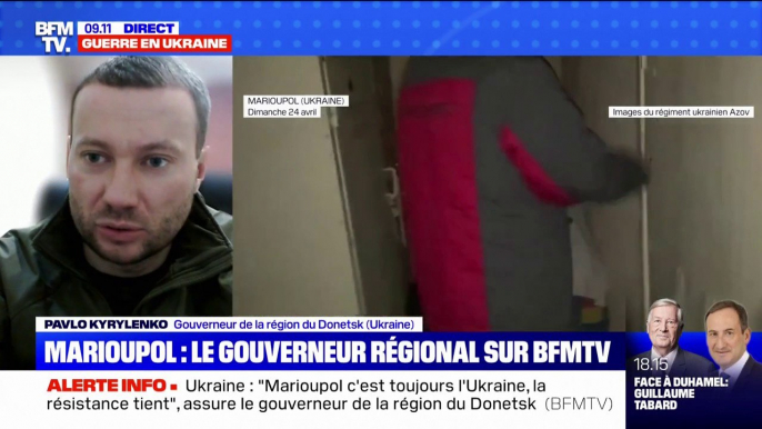 Pavlo Kyrylenko, gouverneur de la région du Donetsk, sur les civils réfugiés dans l'usine Azovstal à Marioupol: "On va les évacuer"