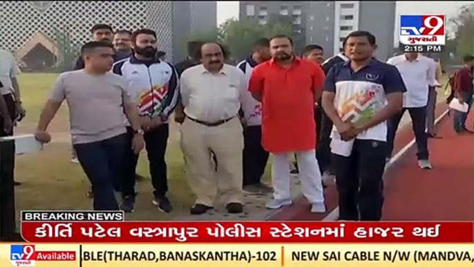 Gujarat MoS (Sports) Harsh Sanghavi visits sports complex in Nadiad, Kheda_ TV9News