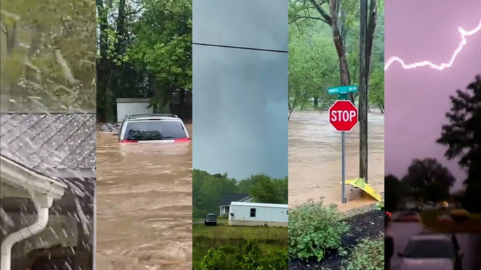 Severe storms slam the Southeast