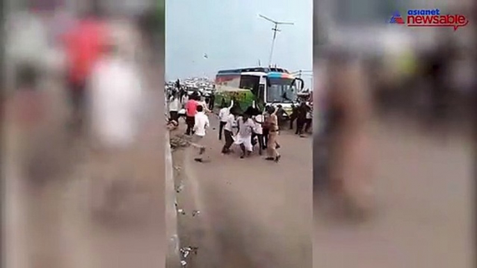 Black flags waved at Congress president Rahul Gandhi's rally in Karnataka