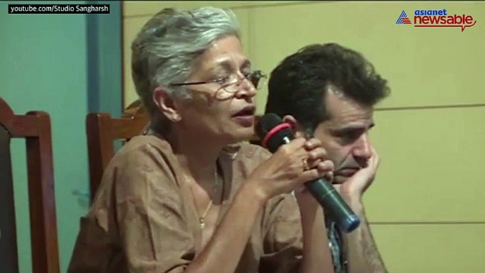 Here's what Gauri Lankesh spoke on death threat