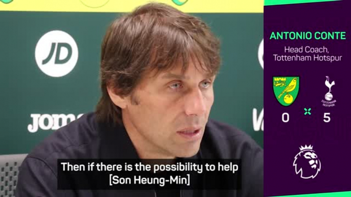 Conte hails Spurs' desire to help Son win Golden Boot