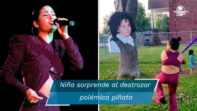 Fan de Selena rompe piñata de Yolanda Saldívar en su cumpleaños