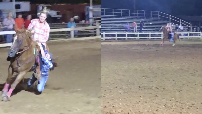 'Girls' 'Rescue Race' attempt hilariously flops after their horse slows down '