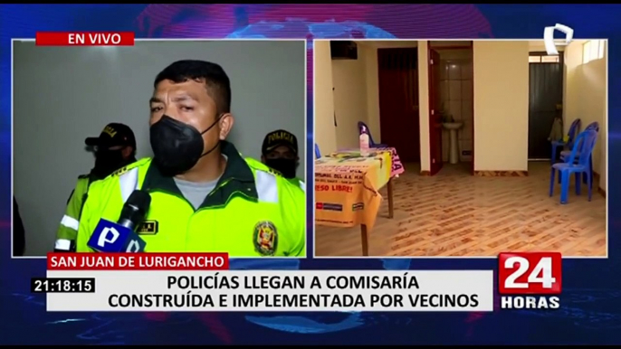 SJL: Mininter no autoriza que vecinos tengan policías en la comisaría que construyeron