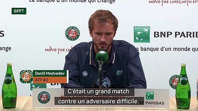 TENNIS : ATP : Roland-Garros - Medvedev : ''Jamais pensé pouvoir réaliser ça sur terre battue''