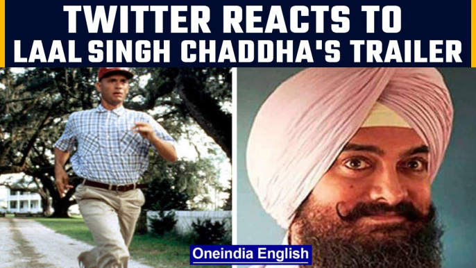 Netizens react to Laal Singh Chaddha's trailer,AamirKhan gets trolled for copying Hanks|OneIndiaNews