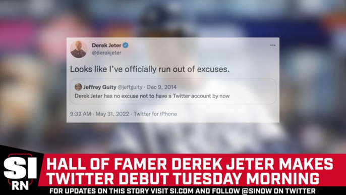 Hall of Famer Derek Jeter Makes Twitter Debut Tuesday Morning