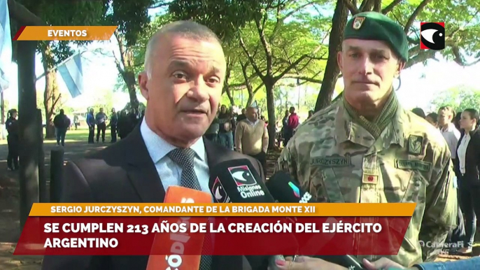 Carlos Arce, vicegobernador de Misiones, hizo un breve recorrido histórico respecto a la creación en conmemoración de los 213 años del Ejército Argentino